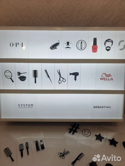 Световой короб для мастеров индустрии красоты