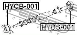 Febest hycb-001 Подшипник подвесной hyundai santa