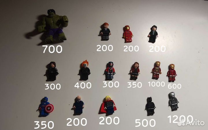 Редкие минифигурки Lego marvel super heroes