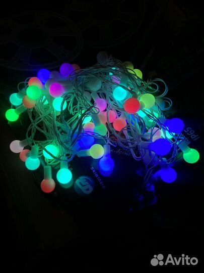 Уличная гирлянда шарики 10м