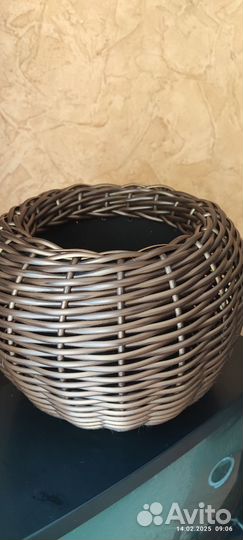 Кашпо из искусственного ротанга 12 л, 5 л