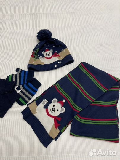 Шапки, шарфы, перчатки доя мальчика