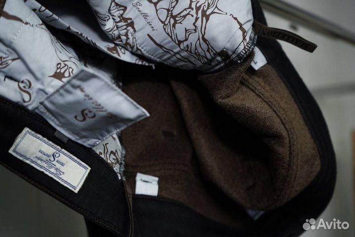 Мужские черные джинсы с начесом