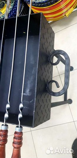 Мангал с печью под казан