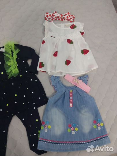 Брендовые вещи на девочку 74-80