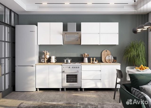 Кухня белая