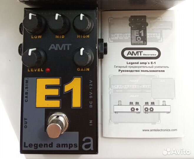 Преамп AMT E1 (гитарный предусилитель)