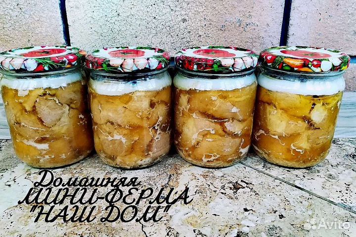 Домашняя тушёнка из молодого поросёночка