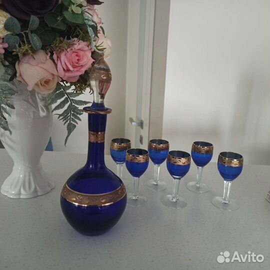 Графин со стаканами для наливки или настойки СССР