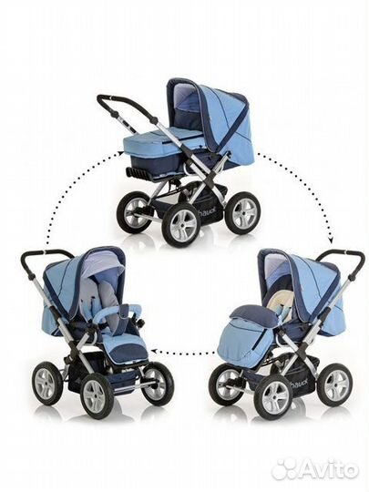 Коляска-трансформер Hauck Montana Air голубая