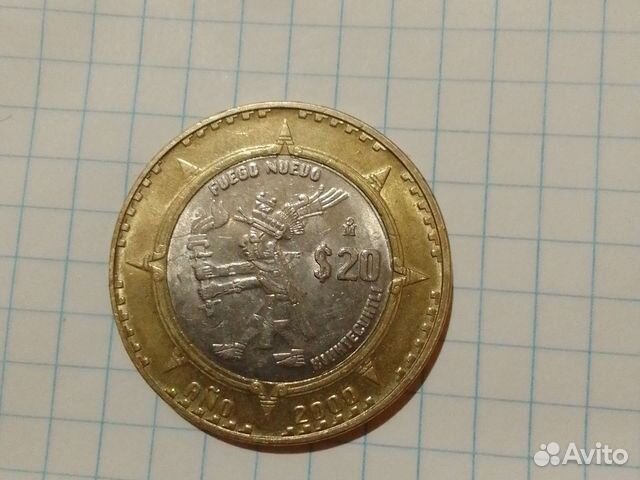 Страна Мексика 20 песо 2000 год