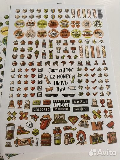 Стикеры, наклейки для ежедневника