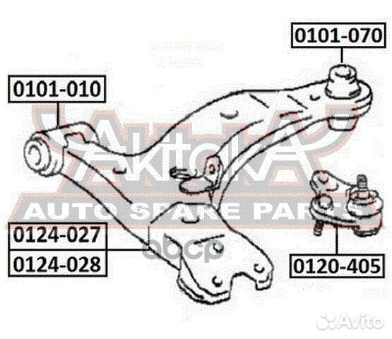 Рычаг передний правый 0124027 asva