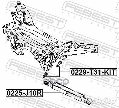 Болт с эксцентриком (ремкомплект) nissan qashqai