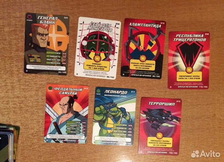 Карточки Черепашки Ниндзя бпо
