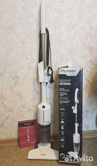 Новый мощный вертикальный пылесос 2в1 Pioneer
