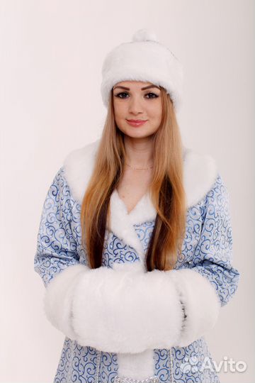 Костюм Снегурочки белый с вензелями 42-48 рр