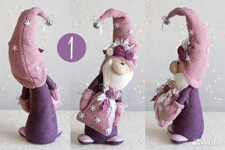 Новогодний гном-53 см. Скандинавский гном