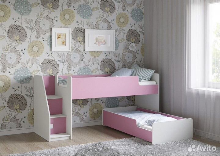 Выкатная кровать для двоих детей