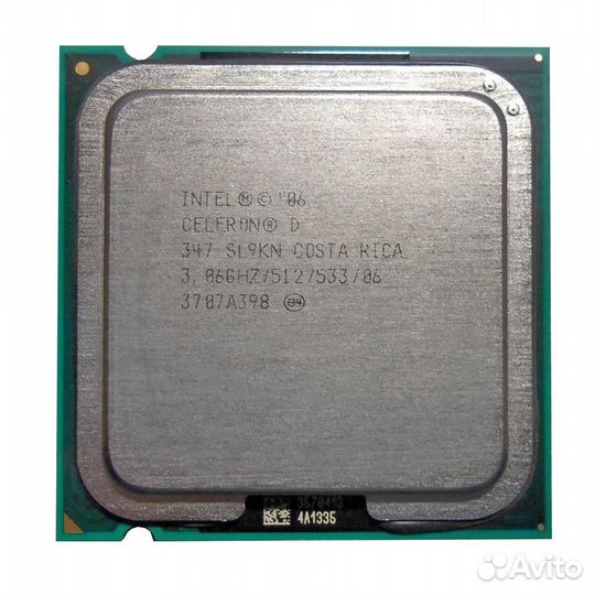 Процессор Intel Celeron D 347 SL9KN 3.06 GHz