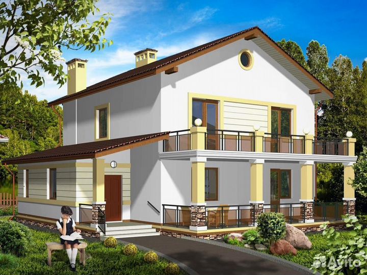 Дом из сип панелей Ганновер под ключ от производит