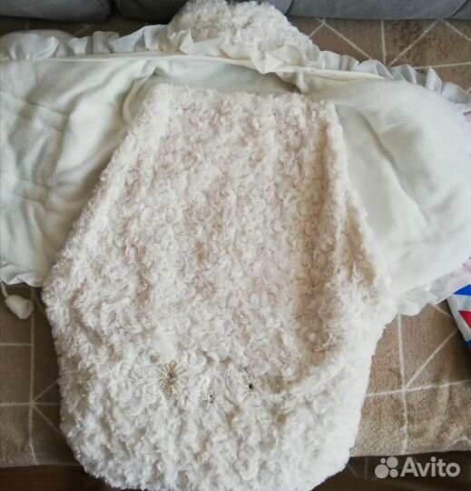 Конверт на выписку для девочки+шапочка