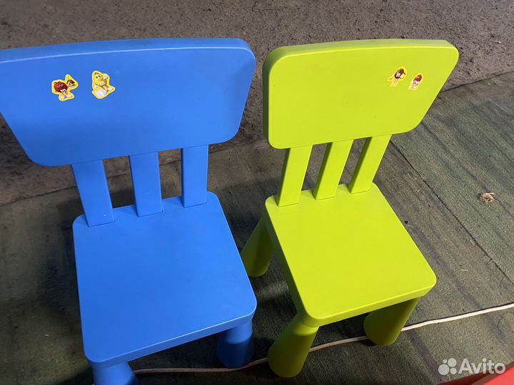 Стол и стулья IKEA Маммут