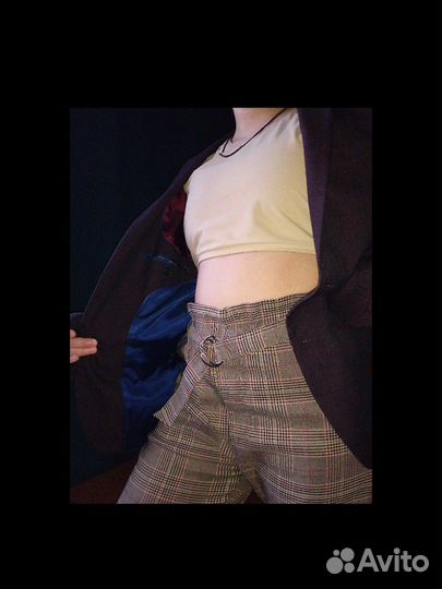 Шерстяной пиджак River Island и брюки в клетку