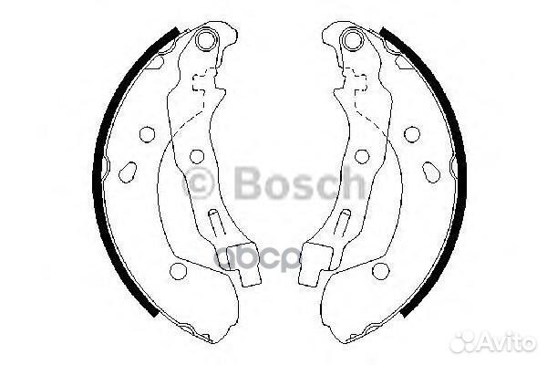 Колодки тормозные барабанные 986487668 Bosch