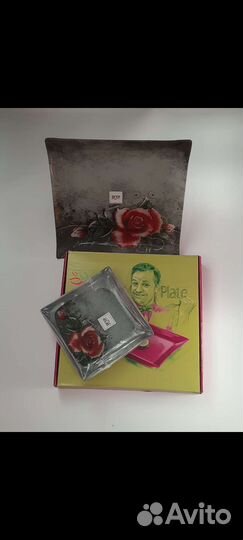 Набор квадратных тарелок