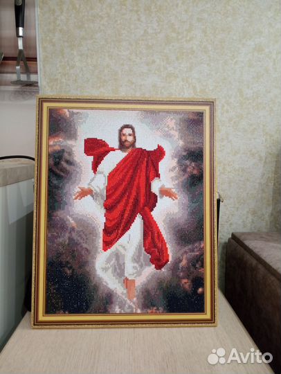 Алмазная мозаика готовая икона