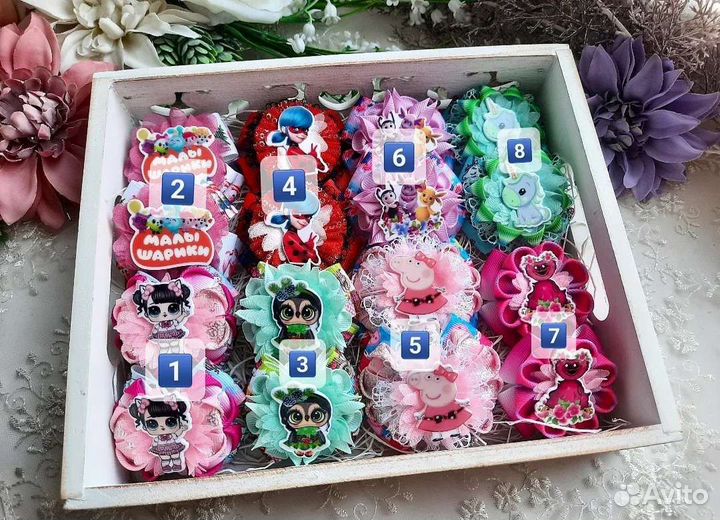 Бантики детские набор