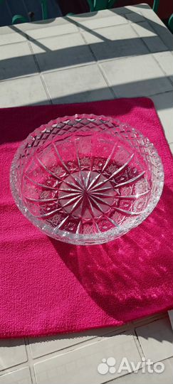 Большая хрустальная ваза СССР