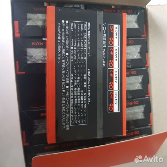 Аудиокассеты новые sony