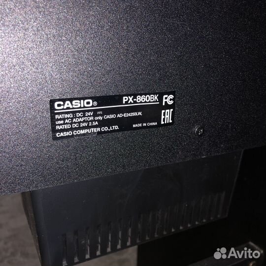 Цифровое пианино casio privia px860bk