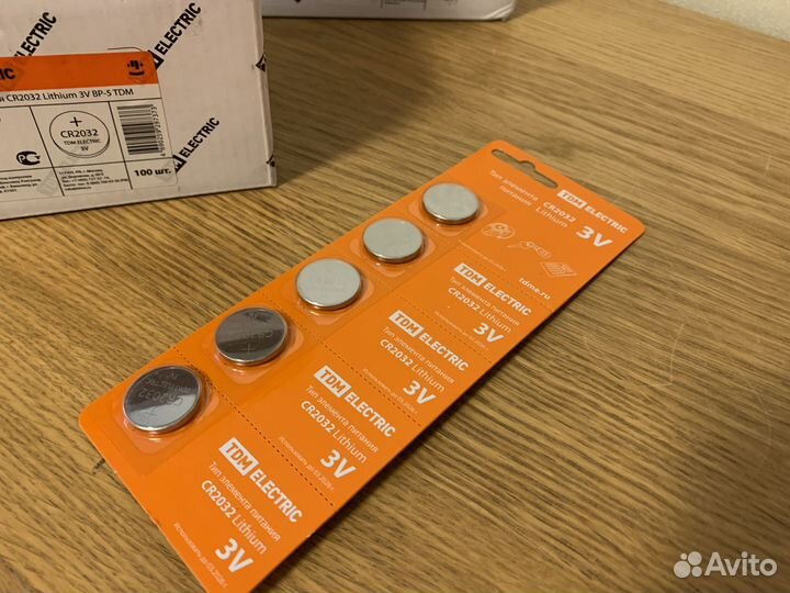 Батарейки дисковые TDM Electric CR2032