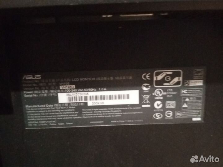 Монитор Asus 60гц