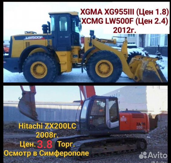 Фронтальный погрузчик XCMG LW500F, 2012