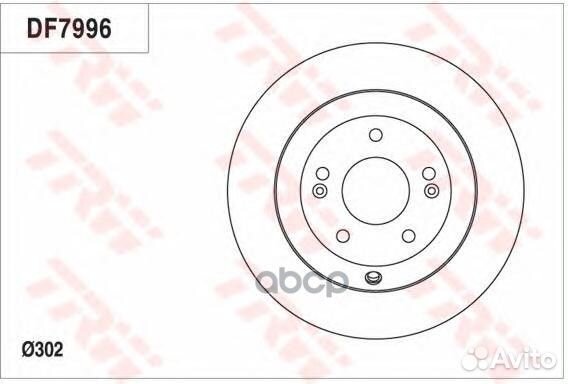 Диск тормозной задн hyundai: santa FE II 2.4/2