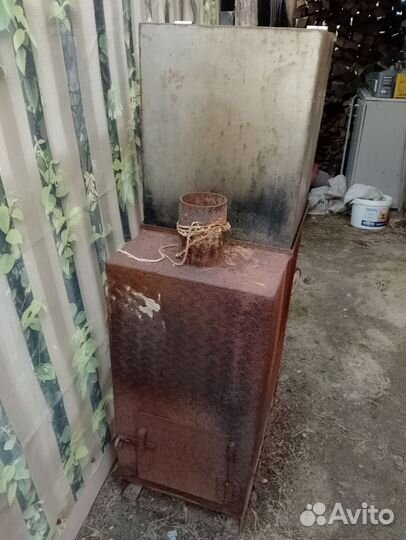 Печка для бани с баком