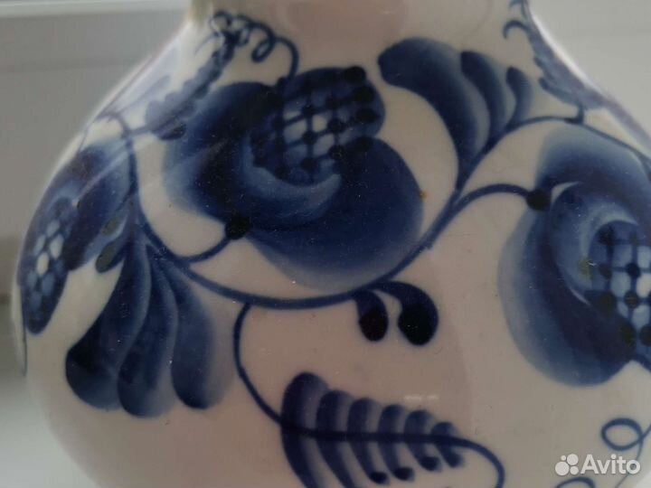 Ваза для цветы гжель