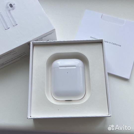 Беспроводные наушники apple airpods 2 поколения
