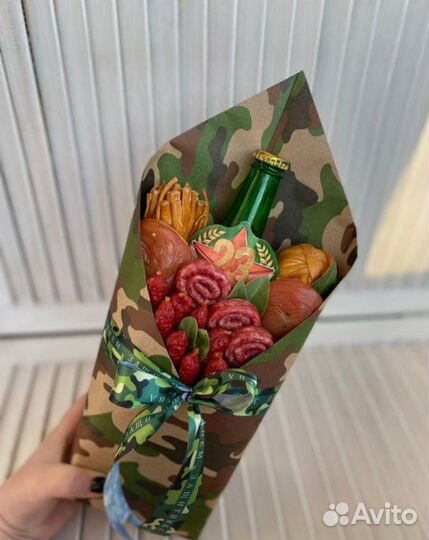 Съедобные букеты для коллег на 23 февраля