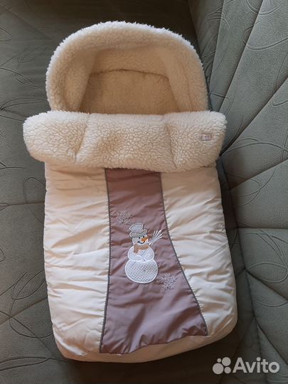Детский меховой конверт, спальный мешок
