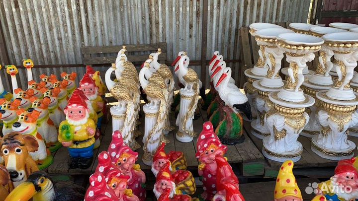 Садовые фигуры из гипса