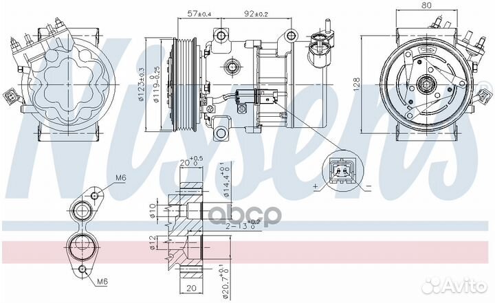 NS89053 компрессор кондиционера Citroen C3 04