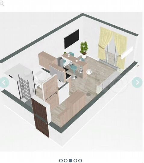 Апартаменты-студия, 19 м², 6/8 эт.