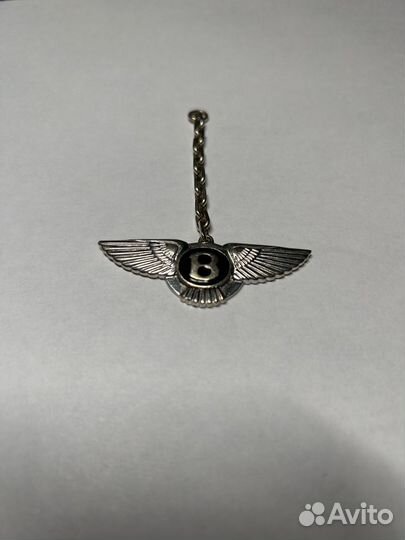 Брелок Bentley, белое золото