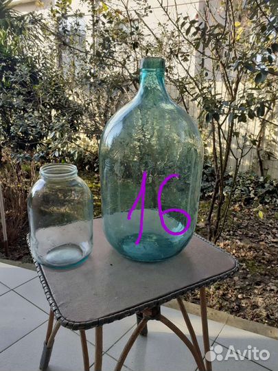 Бутыль стеклянная 3, 5, 7, 15, 25 лит