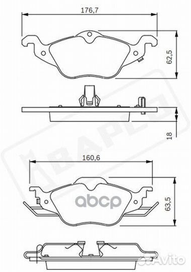 Колодки тормозные opel astra G 98- перед. BP0183